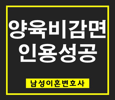 양육비감액청구 인용 사례